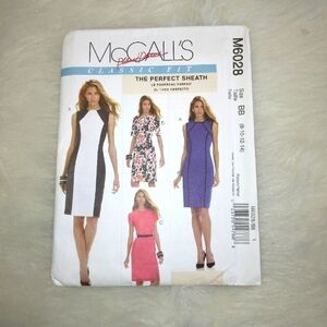 MCCALL'S M6028 Sz 8-14 The Perfect Sheath Dress